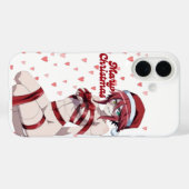 Sexy Kerstman Prettig Kerstfeest Anime Meisje Case-Mate iPhone Case (Achterkant (horizontaal))
