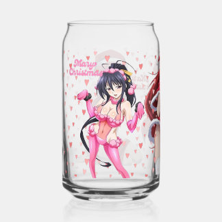 Sexy Kerstman Prettig Kerstfeest Roze Hart Anime D Blikvorm Glas
