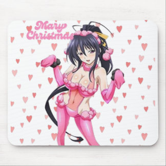 Sexy Kerstman Prettig Kerstfeest Roze Hart Anime D Muismat