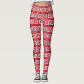 Sexy Kerstmis RED Holiday Yule New Years Sweater Leggings (Voorkant)