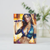 Sexy Lady Briefkaart (Staand voorkant)