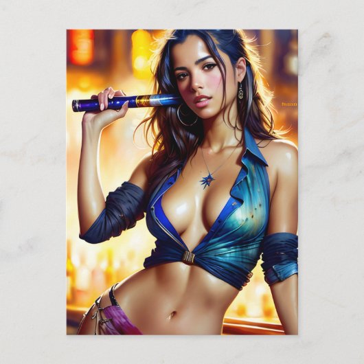 Sexy Lady Briefkaart (Voorkant)