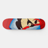 SEXY LADY SKATEBOARD ART PRINT (Horizontaal)