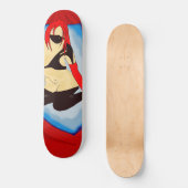 SEXY LADY SKATEBOARD ART PRINT (Voorkant)