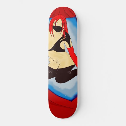 SEXY LADY SKATEBOARD ART PRINT (Voorkant)