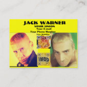 Sexy leuke entertainmentkaarten. visitekaartje (Achterkant)