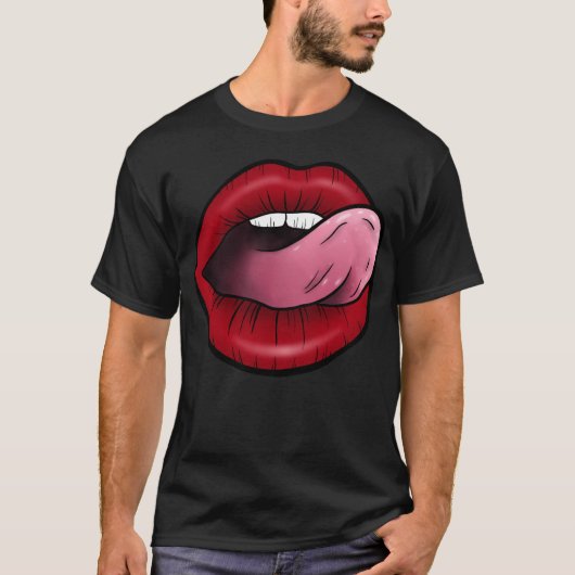 Sexy Lips Mannen Classic T-Shirt (Voorkant)
