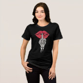 Sexy Lips Valentines Day Tri-Blend Shirt (Voorkant volledig)