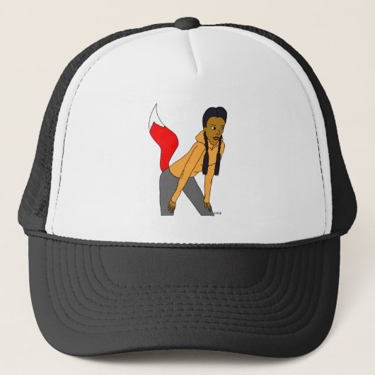 sexy meisje  trucker pet (Voorkant)