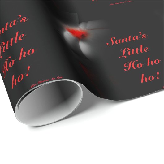 Sexy Mrs Santa Pinup kerstcadeautje Cadeaupapier (Rol Hoek)