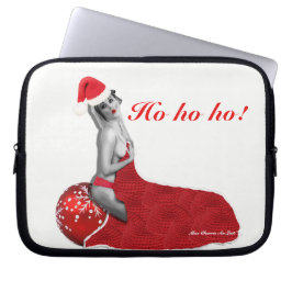 Sexy Mrs Santa Retro Pinup Girl-laptophoes Laptop Sleeve