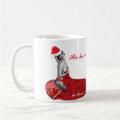 Sexy Mrs. Santa Retro Pinup Meisje Kerst Mok (Links)