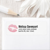 Sexy Pink Glitter Lips Glamoureus Etiket (Insitu)