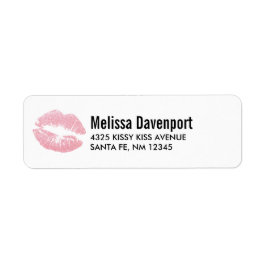 Sexy Pink Glitter Lips Glamoureus Etiket