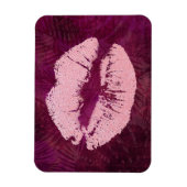 Sexy Pink Glitter Lips Glamoureus Magneet (Verticaal)