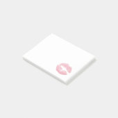 Sexy Pink Glitter Lips Glamoureus Post-it® Notes (Schuin)