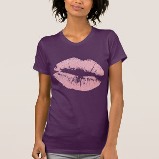 Sexy Pink Glitter Lips Glamoureus T-shirt