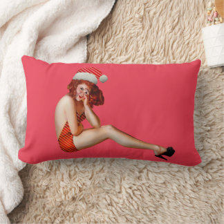 SEXY PINUP CHRISTMAS LUMBAR PILLOW KUSSEN