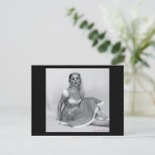 Sexy  Pinup Girl Babe Model Art Briefkaart (Staand voorkant)