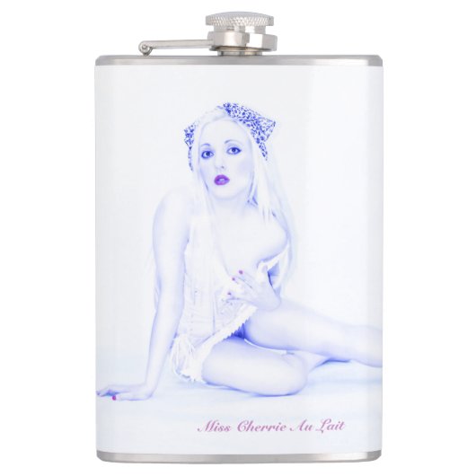 Sexy  Pinup Glamour Meisje Hip Flask Drink Heupfles (Voorkant)