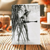 Sexy Pinup met Thanksgiving van musket Feestdagen Kaart