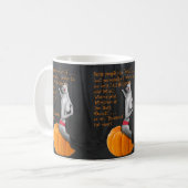 Sexy Pinup Witch Gothic Halloween Meme Mok Samhain (Voorkant links)