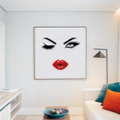 Sexy Pop Art Red Lips II Poster