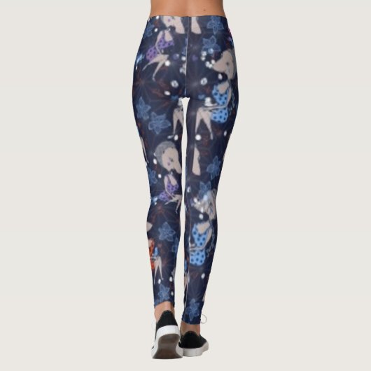 sexy ratten blauwe leggings (Achterkant)