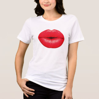 Sexy RED lips Tri-Blend Shirt
