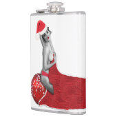 Sexy Retro  Pinup Girl Art Hip Flask Xmas Heupfles (Links)