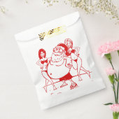 Sexy santa claus bikini strand Kerstmis Bedankzakje (Gezegeld)