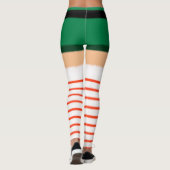 Sexy Santa Fishnet Stockings Leggings (Achterkant)