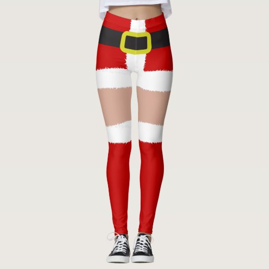 Sexy Santa kerstkussen Novelty Fun Leggings (Voorkant)