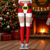 Sexy Santa kerstkussen Novelty Fun Leggings