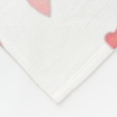 Sexy Santa Marry Cristmas Pink Heart Anime Diva Fleece Deken (Hoek)