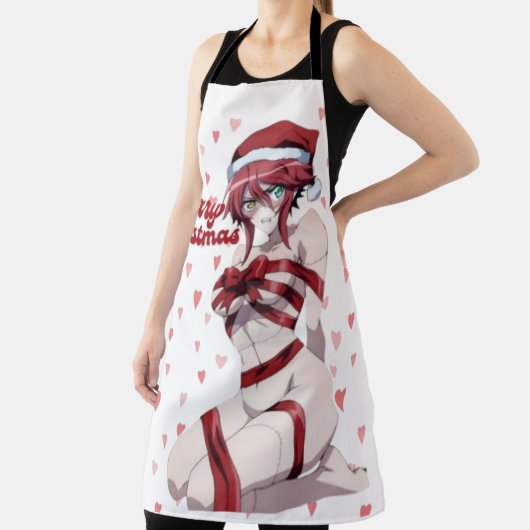 Sexy Santa Marry Cristmas Wrapped Anime Girl Schort (Insitu)