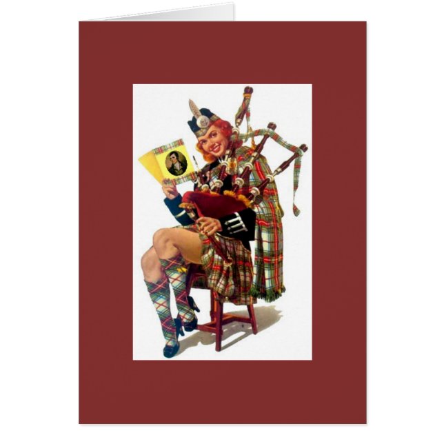 Sexy  Scottish Pinup met Robert Burns (Voorkant)
