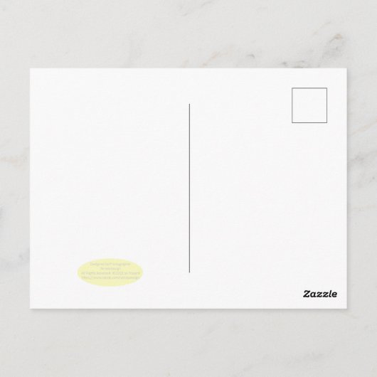 Sexy Silverback Gorilla Briefkaart (Achterkant)