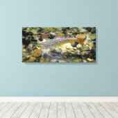 "Sexy slagle bruin" Canvas Afdruk (Insitu (Houten vloer))