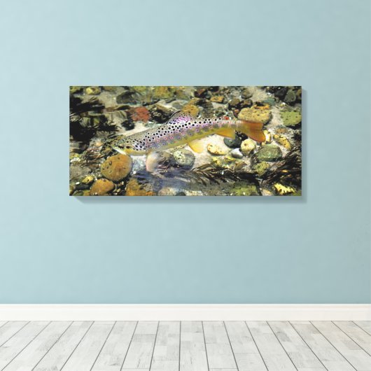 "Sexy slagle bruin" Canvas Afdruk (Insitu (Houten vloer))