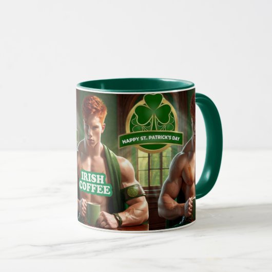 Sexy St. Patrick's Day Irish Coffee Gift Mok (Voorkant rechts)