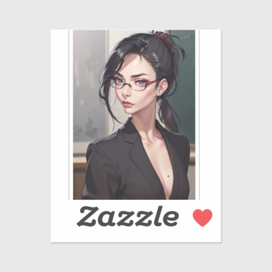 Sexy Stern Professor Sticker (Vel)