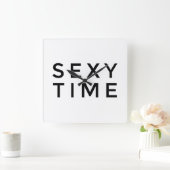 Sexy Time (zwart) wandklok (Huis)
