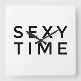 Sexy Time (zwart) wandklok