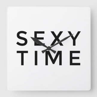 Sexy Time (zwart) wandklok