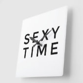 Sexy Time (zwart) wandklok (Hoek)