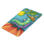 SEXY TOMATO WORM, CATERPILLAR MAGNET Rectangle Lge Magneet (Linkerzijde)