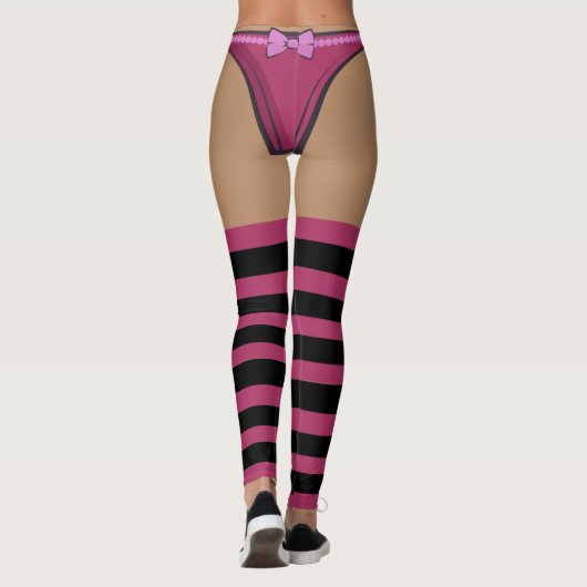 Sexy Underwear leggings with pull up candy socks (Achterkant)