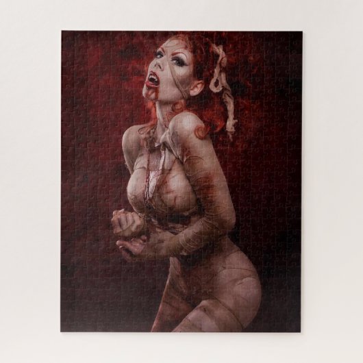 Sexy Vampire Horror Puzzle Legpuzzel (Verticaal)