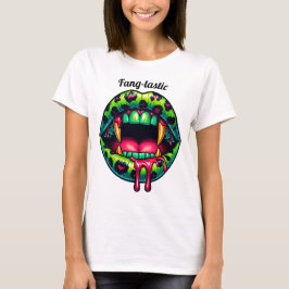 Sexy Vampire Mond Terug Vleugels T-shirt